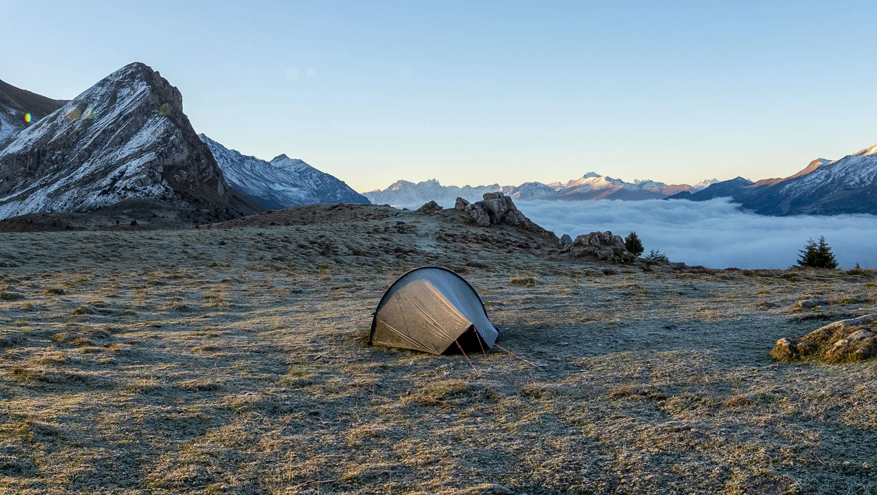 A group of Hilleberg tents in the arctic