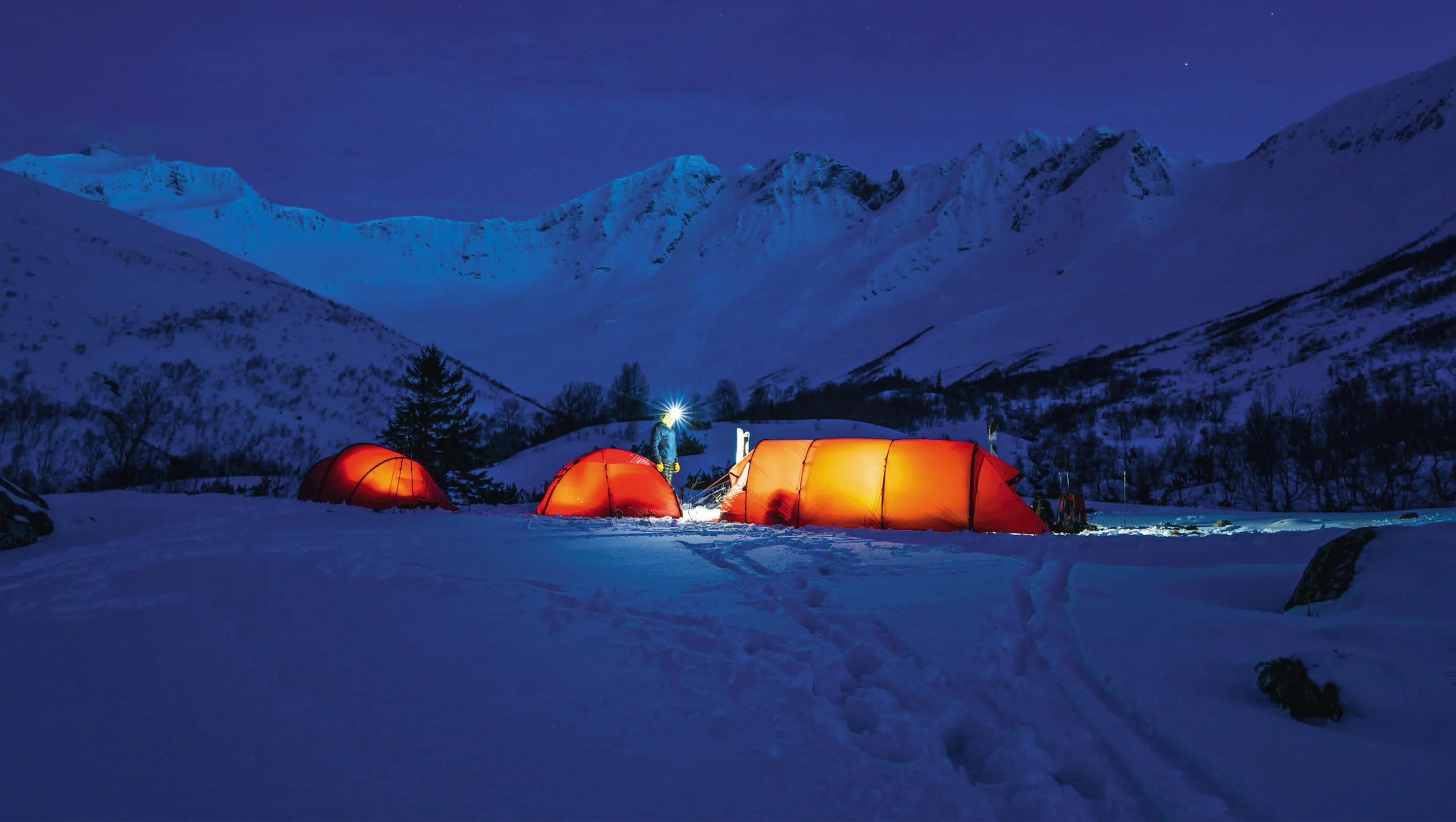 A Hilleberg tent next to the ocean